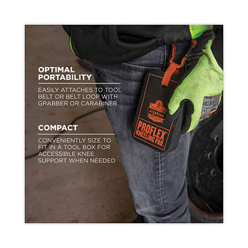 ergodyne ProFlex 365 Mini Foam Kneeling Pad, 1", Mini, Black (18365)