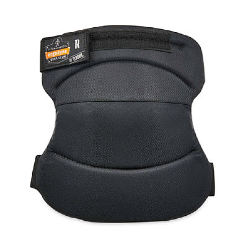 ergodyne ProFlex 230HL Knee Pads, Wide Soft Cap, Hook and Loop Closure, One Size Fits Most, Black, Pair (18231)