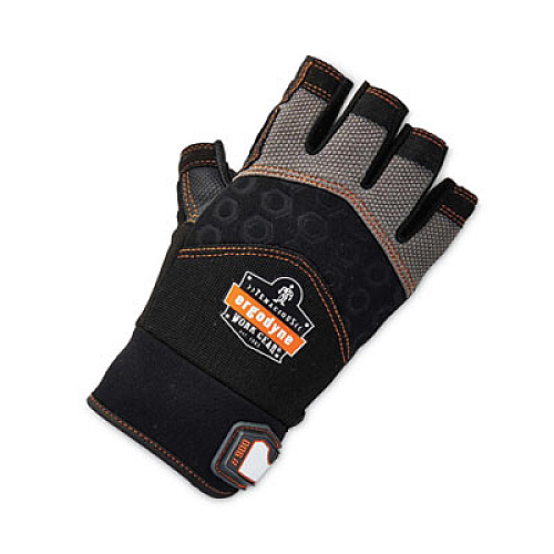 ergodyne ProFlex 900 Half-Finger Impact Gloves, EN388: 1121X, XX-Large, Black, Pair (17696)