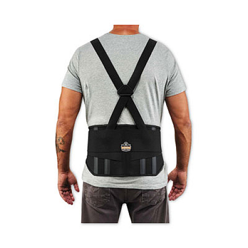 ergodyne ProFlex 1600 Standard Elastic Back Support Brace, Large, 34" to 38" Waist, Black (11104)
