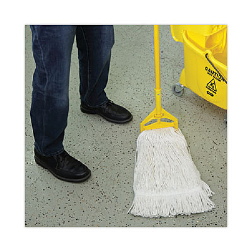 Boardwalk Premium Cut-End Wet Mop Heads, Cotton, 16 oz, White, 12/Carton (216CCT)