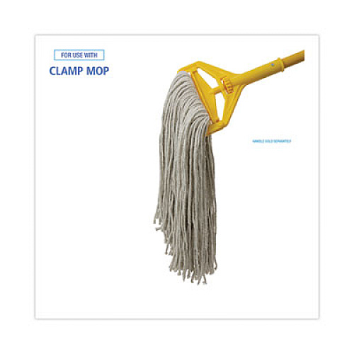 Boardwalk Premium Cut-End Wet Mop Heads, Cotton, 20 oz, White, 12/Carton (220CCT)