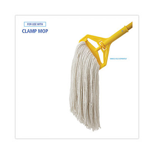 Boardwalk Premium Cut-End Wet Mop Heads, Rayon, 24 oz, White, 12/Carton (224RCT)