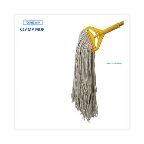 Boardwalk Mop Head, Premium Standard Head, Cotton Fiber, 32 oz, White, 12/Carton (232C)