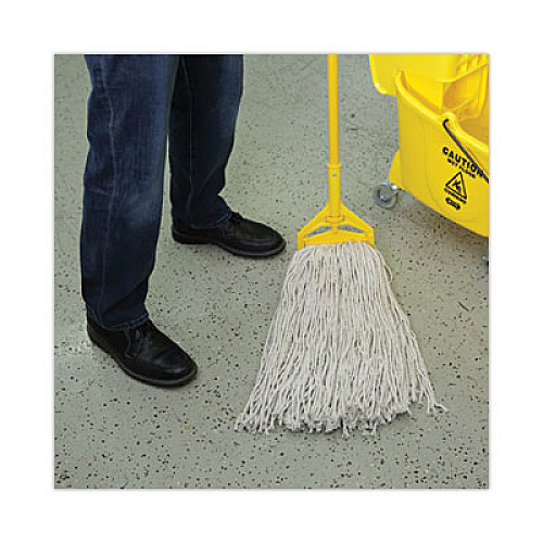 Boardwalk Mop Head, Premium Standard Head, Cotton Fiber, 32 oz, White, 12/Carton (232C)
