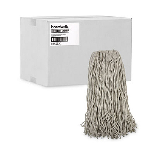 Boardwalk Mop Head, Premium Standard Head, Cotton Fiber, 32 oz, White, 12/Carton (232C)