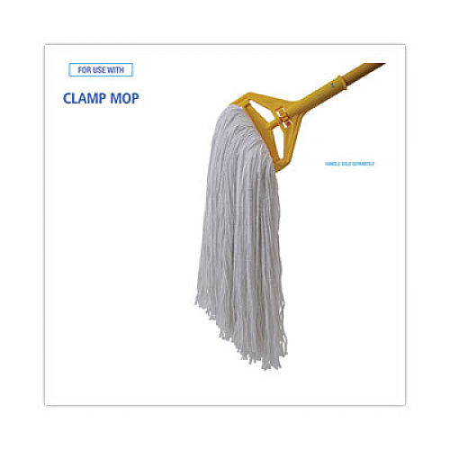 Boardwalk Mop Head, Premium Standard Head, Rayon Fiber, 32 oz, White, 12/Carton (232R)