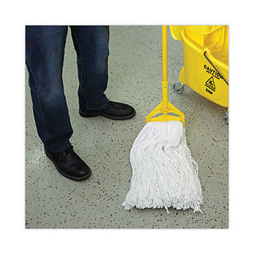 Boardwalk Mop Head, Premium Standard Head, Rayon Fiber, 32 oz, White, 12/Carton (232R)