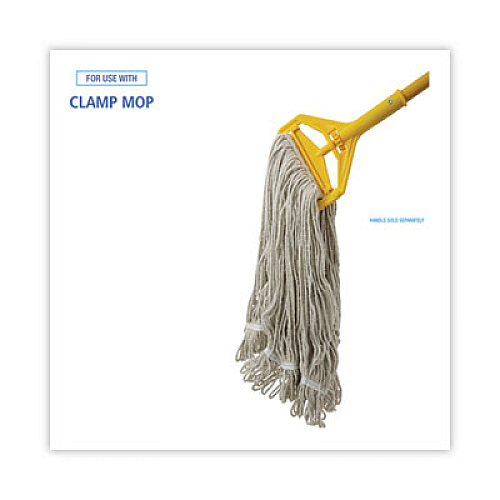 Boardwalk Pro Loop Web/Tailband Wet Mop Head, Cotton, 24 oz, White, 12/Carton (424CCT)