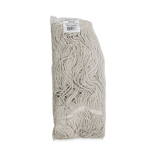 Boardwalk Pro Loop Web/Tailband Wet Mop Head, Cotton, 24 oz., White (424CEA)