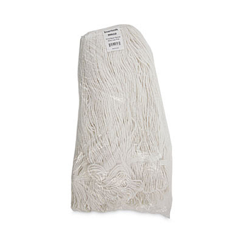 Boardwalk Pro Loop Web/Tailband Wet Mop Head, Rayon, 24 oz, White, 12/Carton (424RCT)
