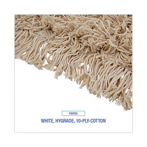 Boardwalk Industrial Dust Mop Head, Hygrade Cotton, 18 x 5, White (1318)