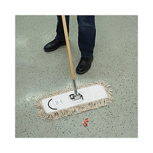Boardwalk Industrial Dust Mop Head, Hygrade Cotton, 18 x 5, White (1318)