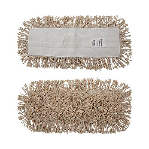 Boardwalk Industrial Dust Mop Head, Hygrade Cotton, 18 x 5, White (1318)