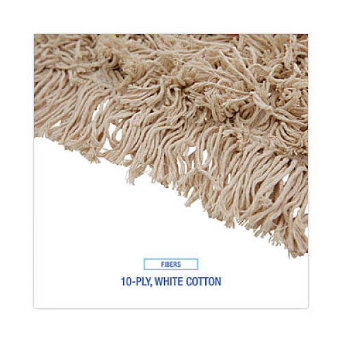 Boardwalk Industrial Dust Mop Head, Hygrade Cotton, 48 x 5, White (1348)