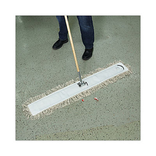 Boardwalk Industrial Dust Mop Head, Hygrade Cotton, 48 x 5, White (1348)