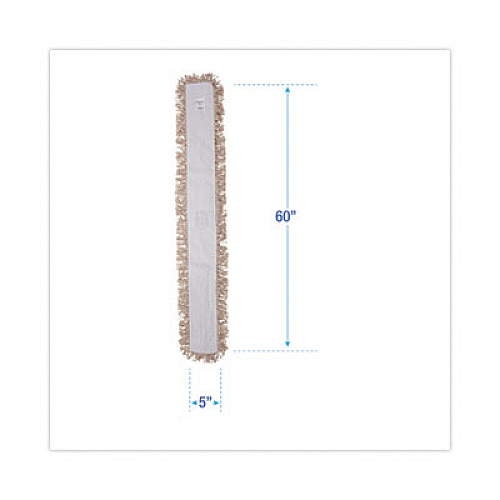 Boardwalk Industrial Dust Mop Head, Hygrade Cotton, 60 x 5, White (1360)