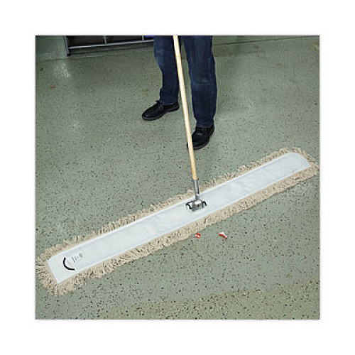 Boardwalk Industrial Dust Mop Head, Hygrade Cotton, 60 x 5, White (1360)