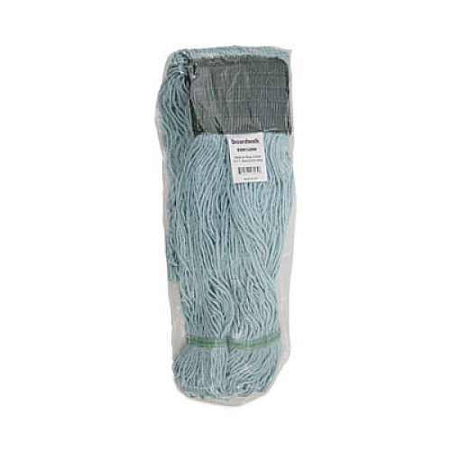 Boardwalk EchoMop with Looped-End Wet Head, Cotton/Rayon/Synthetic, Medium, Blue, 12/Carton (1400MCT)