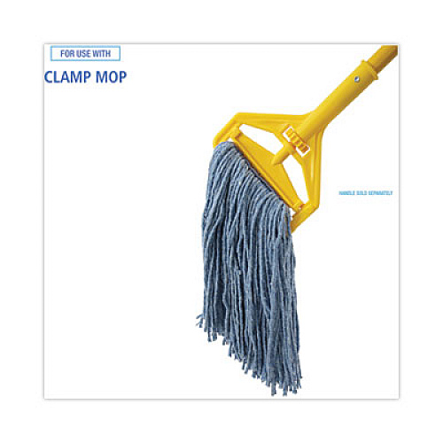 Boardwalk Mop Head, Standard Head, Cotton/Synthetic Fiber, Cut-End, #16., Blue (2016B)