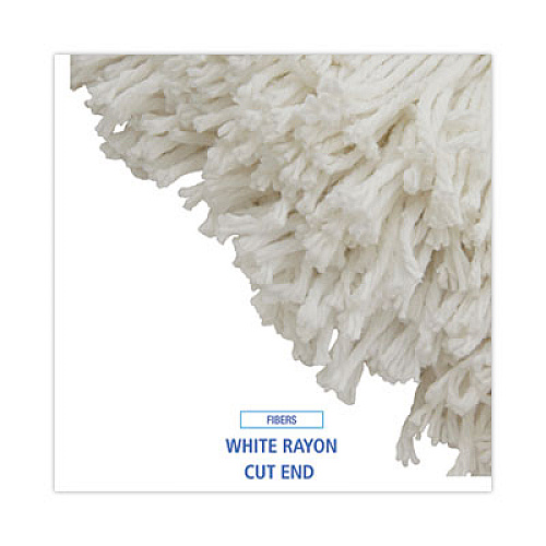 Boardwalk Cut-End Wet Mop Head, Rayon, #32, White (2032R)