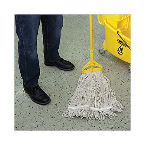 Boardwalk Pro Loop Web/Tailband Wet Mop Head, Cotton, 12/Carton (4024CCT)