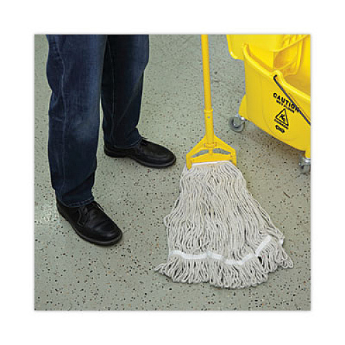 Boardwalk Mop Head, Loop Web/Tailband, Value Standard, Cotton, #32, White, 12/Carton (4032C)