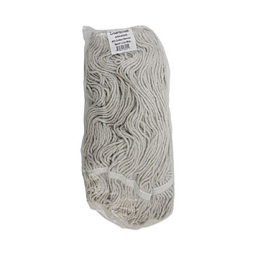 Boardwalk Mop Head, Loop Web/Tailband, Value Standard, Cotton, #32, White, 12/Carton (4032C)