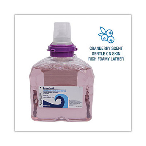 Boardwalk Lavender Foam Soap Refill, Cranberry Scent, 1,200 mL, 2/Carton (42500)
