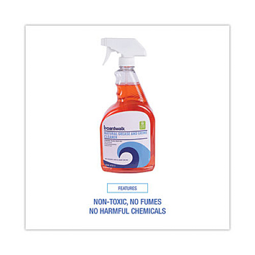 Boardwalk Natural Grease and Grime Cleaner, Unscented, 32 oz Spray Bottle (47612EA)
