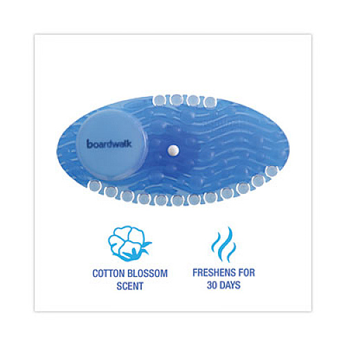 Boardwalk Curve Solid Air Freshener, Cotton Blossom, Blue, 10/Box (CURVECBL)