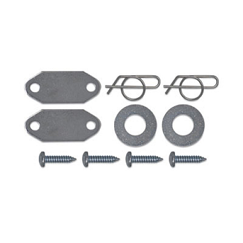 Rubbermaid Commercial Mega BRUTE Waste Collector Replacement Axle Kit, Silver (9W71L3)