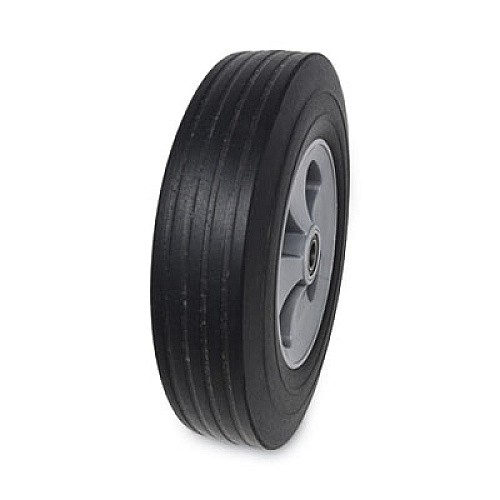 Rubbermaid Commercial Tilt Truck Wheels, 500 lb Weight Capacity, 12" Wheel, Black (1013L1)