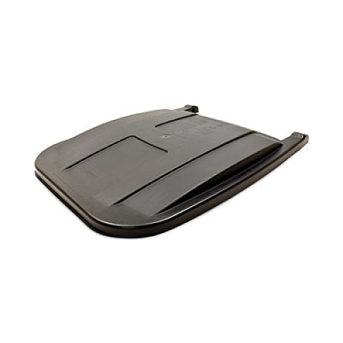 Rubbermaid Commercial 50 Gallon Rollout Container Replacement Lid, 24 x 28.5 x 2.5, Black (FG9W27L2BLA)