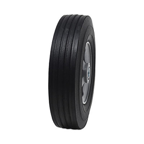 Rubbermaid Commercial Tilt Truck Wheels, 340 lb Weight Capacity (170 lb Per Wheel), 10" Wheel, Black, 2/Set (FG1004L30000)
