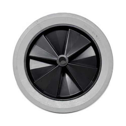 Rubbermaid Commercial Tilt Truck Wheels, 300 lb Weight Capacity, 12" Wheel, Gray (FG1011L10000)