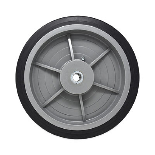 Rubbermaid Commercial Tilt Truck Wheels, 850 lb Weight Capacity, 12" Wheel, Black (FG1316L30000)