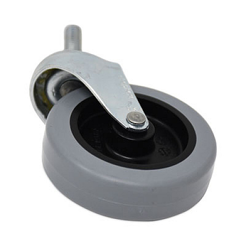 Rubbermaid Commercial Replacement Bayonet-Stem Swivel Casters, Threaded Stem (0.26" x 2"), 3" Hard Urethane Wheel, Gray (FG3530L10000)
