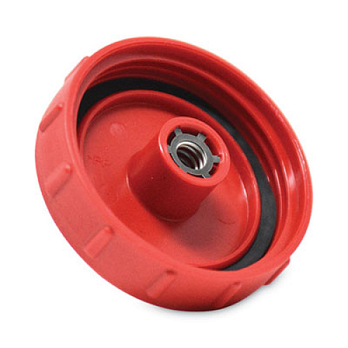 Rubbermaid Commercial HYGEN HYGEN PULSE Cleaning System Replacement Bottle Cap, Plastic, 2" Diameter x 1.75" h, Red (FGQ969L10000)