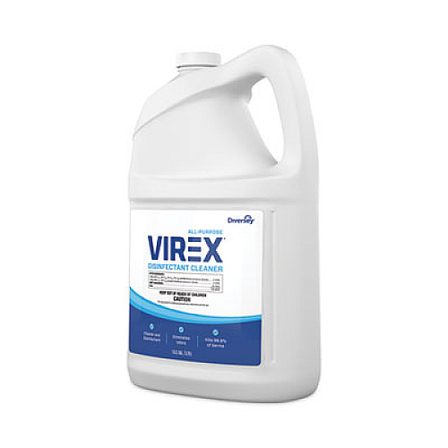 Diversey Virex All-Purpose Disinfectant Cleaner, Lemon Scent, 1 gal Container, 2/Carton (CBD540557)