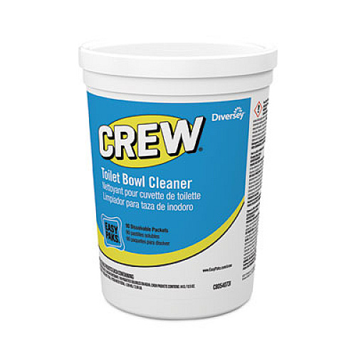 Diversey Crew Easy Paks Toilet Bowl Cleaner, Fresh Floral Scent, 0.5 oz Packet, 90 Packets/Tub, 2 Tubs/Carton (CBD540731)