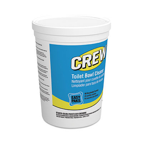 Diversey Crew Easy Paks Toilet Bowl Cleaner, Fresh Floral Scent, 0.5 oz Packet, 90 Packets/Tub, 2 Tubs/Carton (CBD540731)