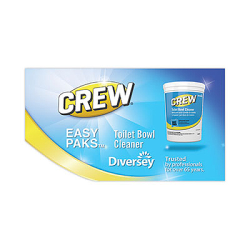 Diversey Crew Easy Paks Toilet Bowl Cleaner, Fresh Floral Scent, 0.5 oz Packet, 90 Packets/Tub, 2 Tubs/Carton (CBD540731)