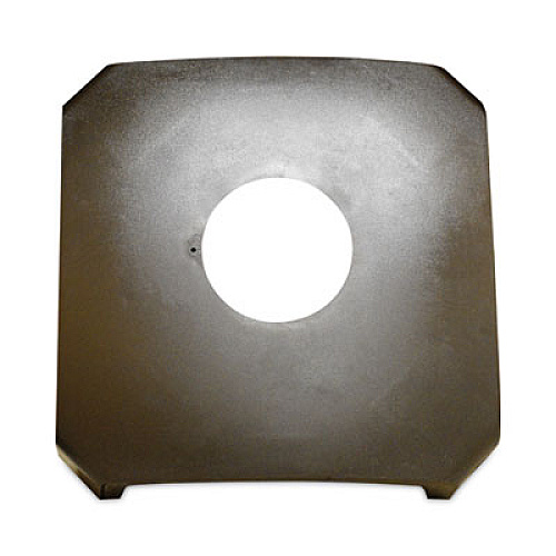 Rubbermaid Commercial Landmark Series Replacement Part, Hood Top with Hole, 26w x 26d x 10.25h, Sable (FG3975M2SBLE)