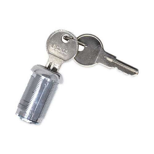 Rubbermaid Commercial Replacement Lock and Keys for Housekeeping Carts, Silver (FG6191L10000)