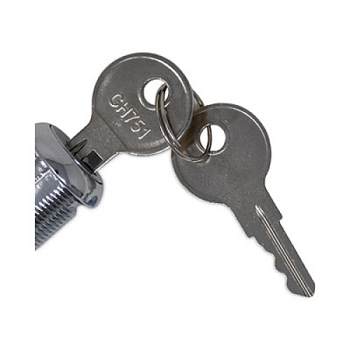 Rubbermaid Commercial Replacement Lock and Keys for Cleaning Carts, Silver (FG9T73M20000)