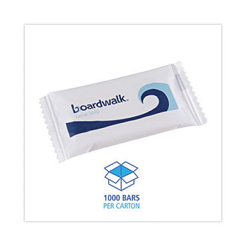 Boardwalk Face and Body Amenity Soap, Flow Wrapped, Floral Scent, # 1/2 Bar, 1,000/Carton (NO12SOAP)