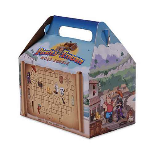 SCT Pirate Kid's Meal Barn Boxes, 6.43 x 4 x 3.75, Brown, Paper, 96/Carton (2793)