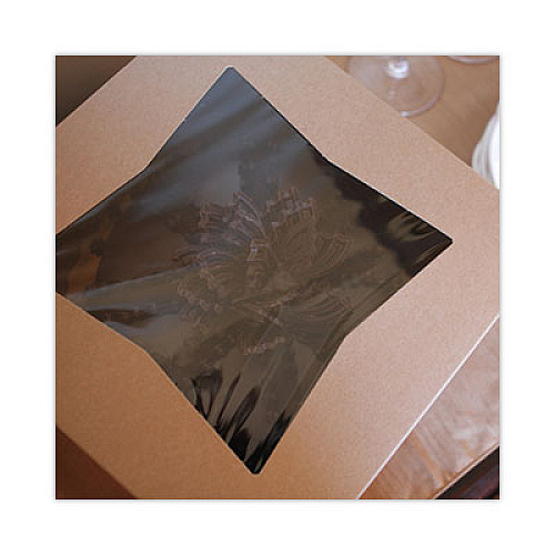 SCT Kraft Window Bakery Boxes, 8 x 8 x 4, Brown, Paper, 150/Carton (24053K)