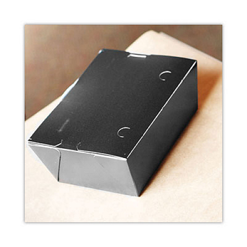 SCT ChampPak Carryout Boxes, 7.75 x 5.5 x 2.5, Black, Paper, 200/Carton (0753)